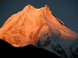 
Manaslu southwest face sunrise from Syala
